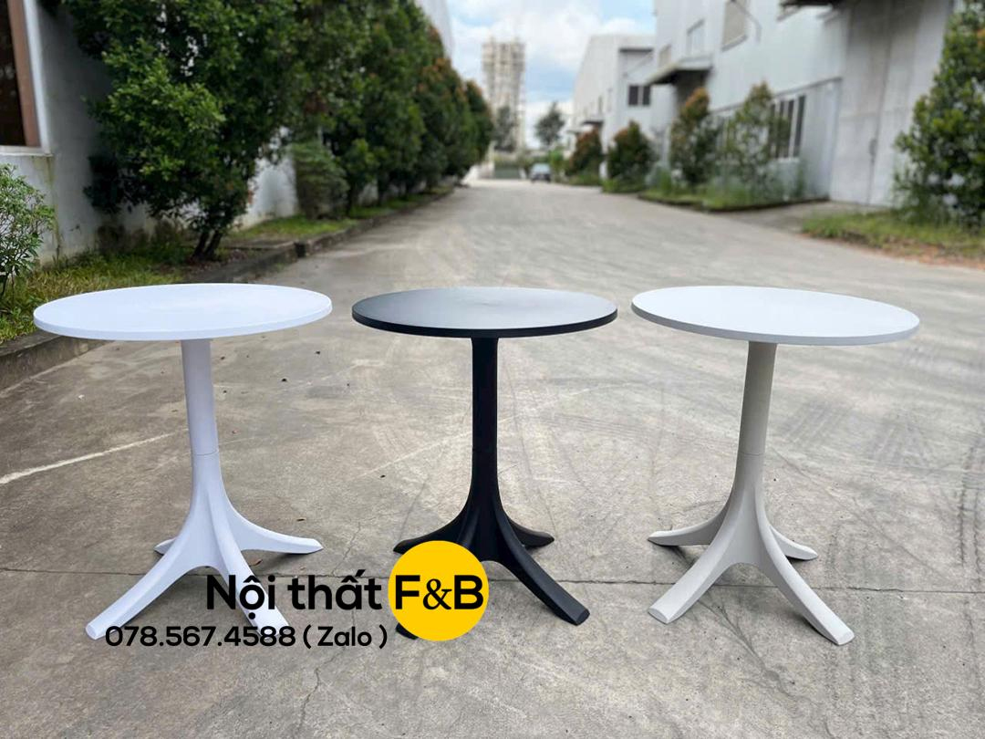 Bàn Cafe Tròn D65cm Ngoài Trời Nhựa PP Hiện Đại ST-3025