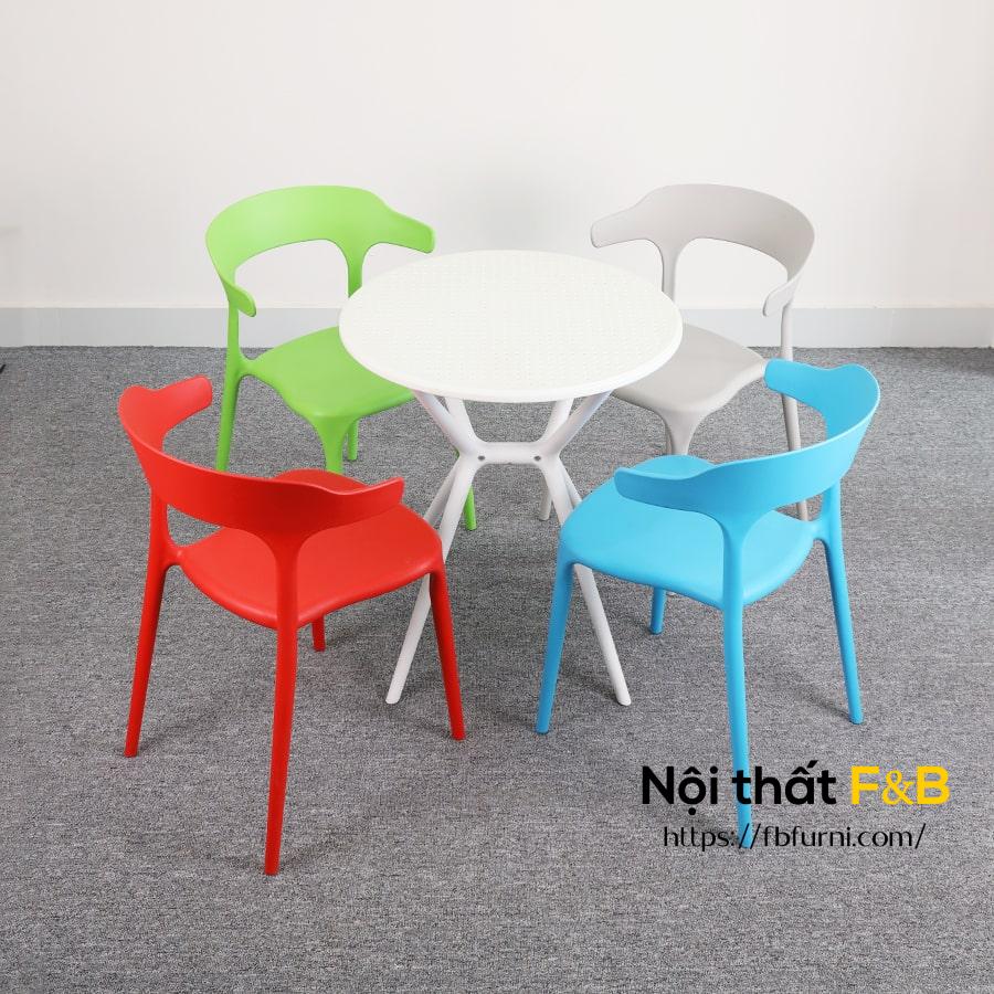 Bộ Bàn Tròn 4 Ghế STB24