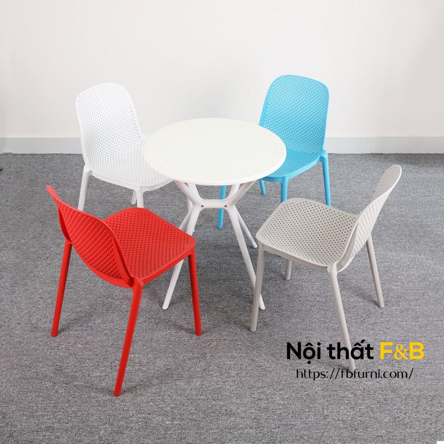 Bộ Bàn Tròn 4 Ghế STB23