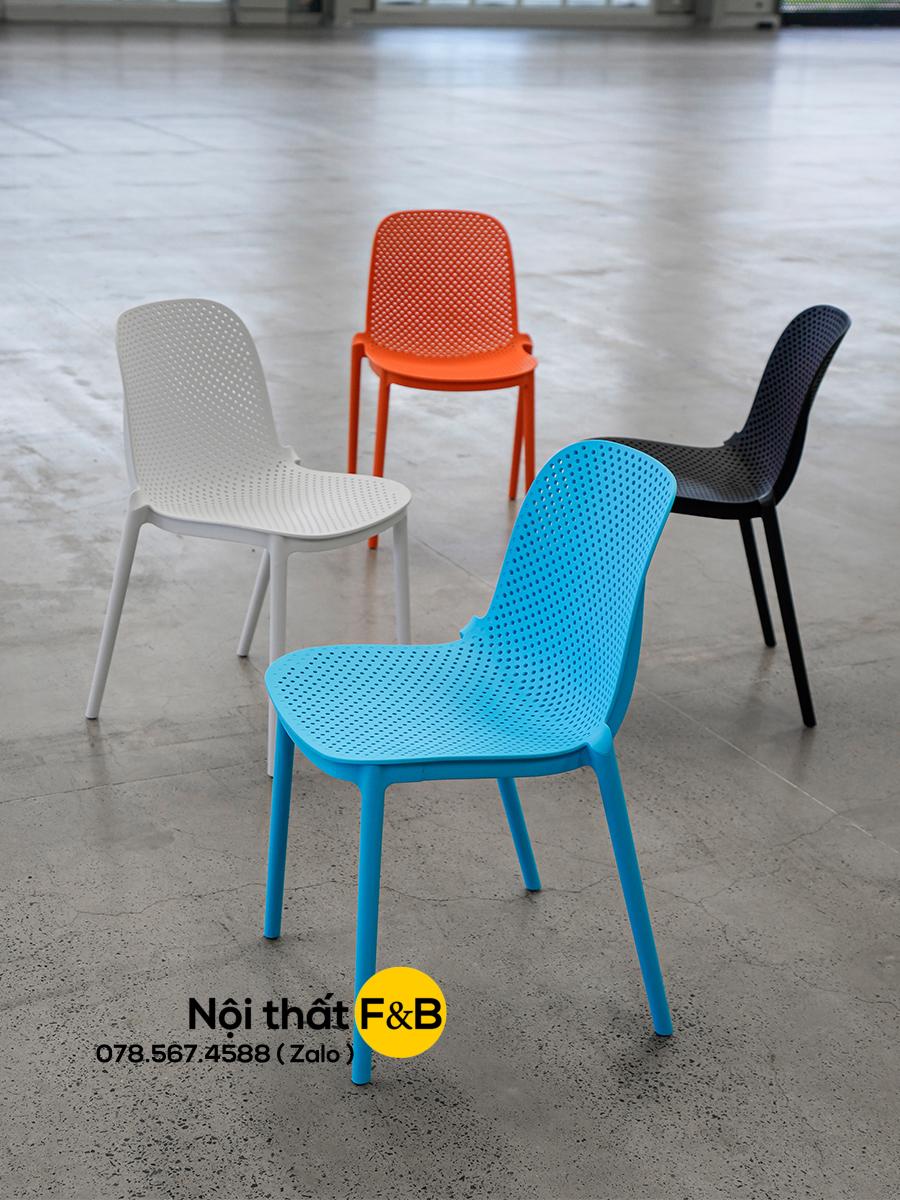 Ghế nhựa đúc nguyên khối